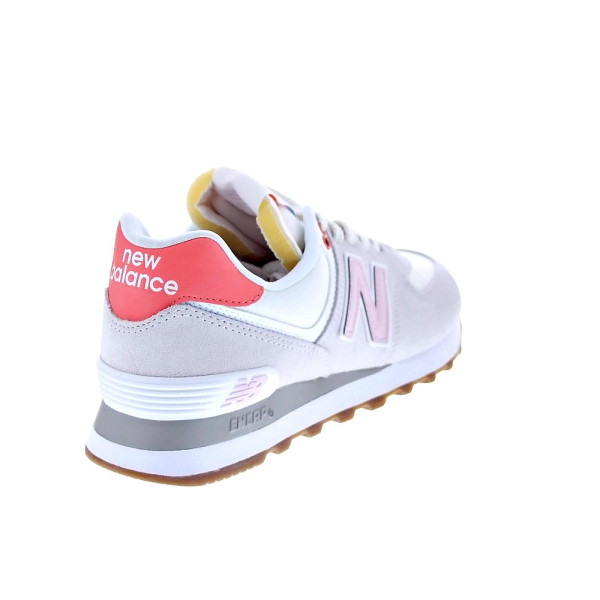 Zapatillas New Balance zapatos Mujer modelo WL574 Beige Cordón