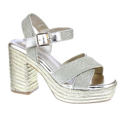 Sandalias Xti zapatos Mujer modelo 142741 Oro Hebilla 2