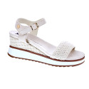 Sandalias Xti zapatos Mujer modelo 143857 Beige Hebilla