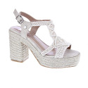Sandalias Xti zapatos Mujer modelo 142839 Blanco Hebilla