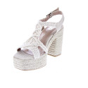 Sandalias Xti zapatos Mujer modelo 142839 Blanco Hebilla