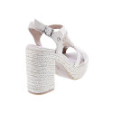 Sandalias Xti zapatos Mujer modelo 142839 Blanco Hebilla
