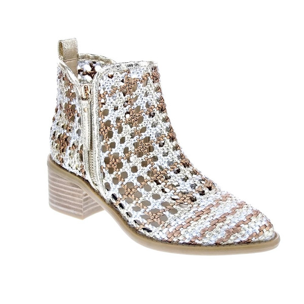 Botines Xti zapatos Mujer modelo 143963 Oro Cremallera