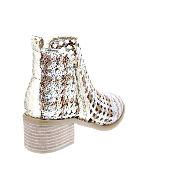 Botines Xti zapatos Mujer modelo 143963 Oro Cremallera
