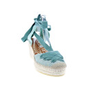 Alpargatas Viguera zapatos Mujer modelo Washed Verde Cordón