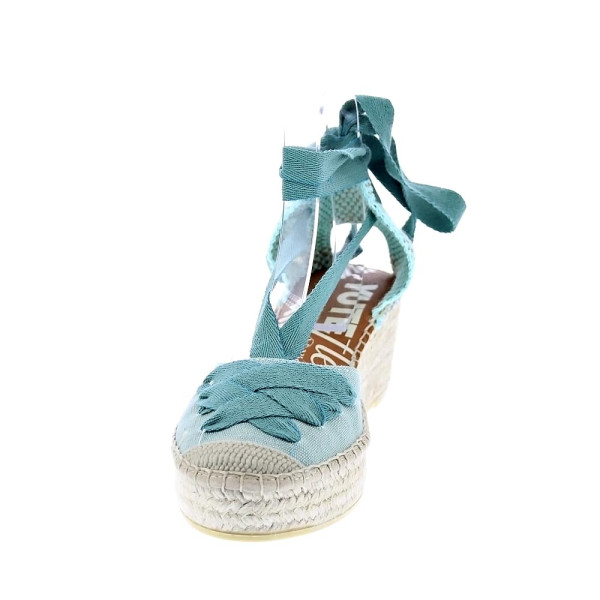 Alpargatas Viguera zapatos Mujer modelo Washed Verde Cordón