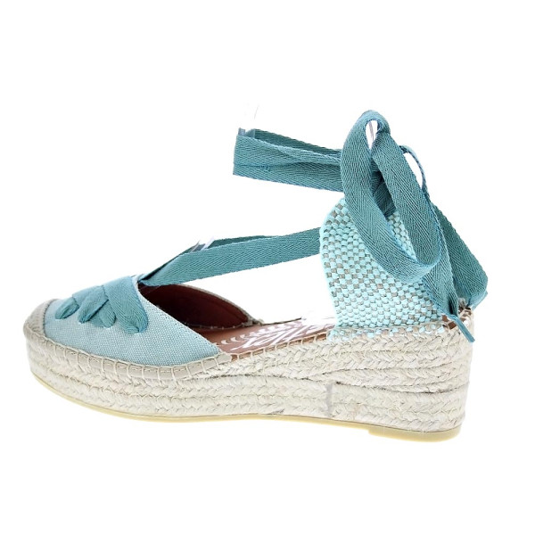 Alpargatas Viguera zapatos Mujer modelo Washed Verde Cordón