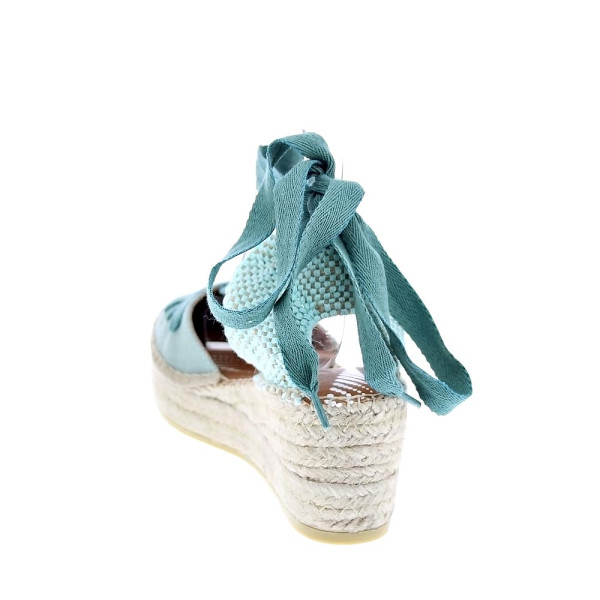 Alpargatas Viguera zapatos Mujer modelo Washed Verde Cordón