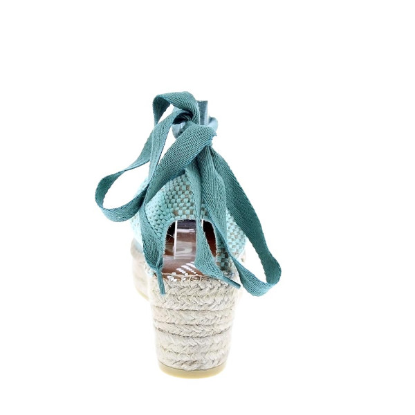 Alpargatas Viguera zapatos Mujer modelo Washed Verde Cordón