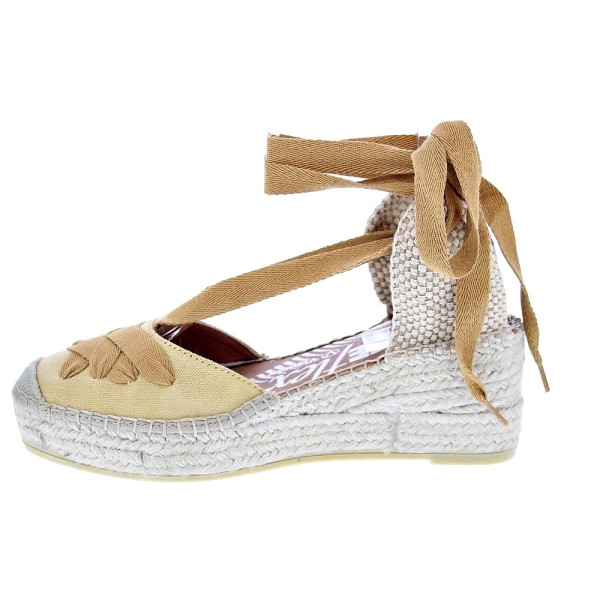 Alpargatas Viguera zapatos Mujer modelo Washed Amarillo Cordón