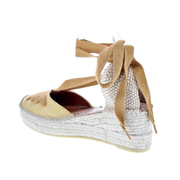 Alpargatas Viguera zapatos Mujer modelo Washed Amarillo Cordón