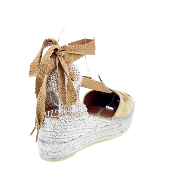 Alpargatas Viguera zapatos Mujer modelo Washed Amarillo Cordón