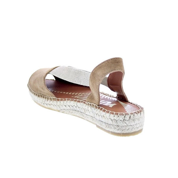 Alpargatas Viguera zapatos Mujer modelo Vitelo Marrón 