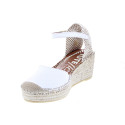 Alpargatas Viguera zapatos Mujer modelo Seda Blanco Hebillas
