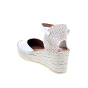 Alpargatas Viguera zapatos Mujer modelo Seda Blanco Hebillas