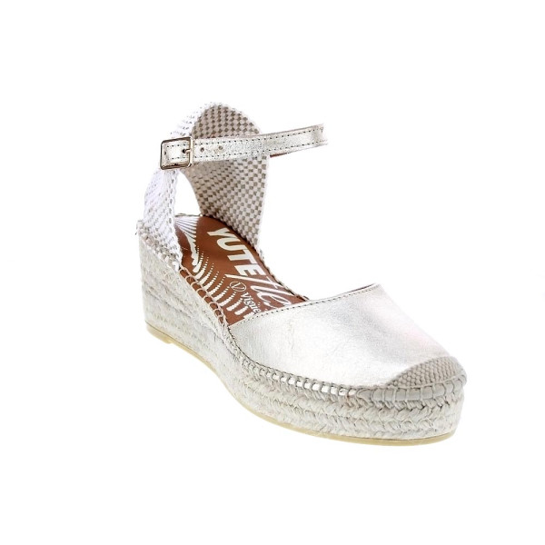 Alpargatas Viguera zapatos Mujer modelo Elista Beige Hebillas