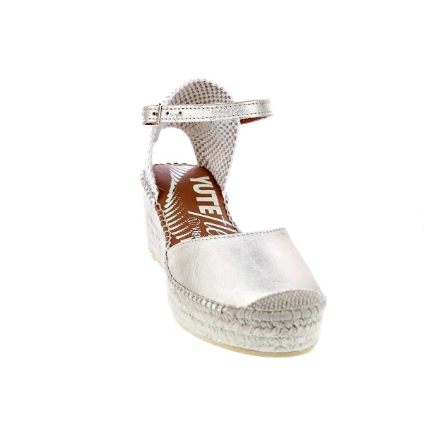 Alpargatas Viguera zapatos Mujer modelo Elista Beige Hebillas