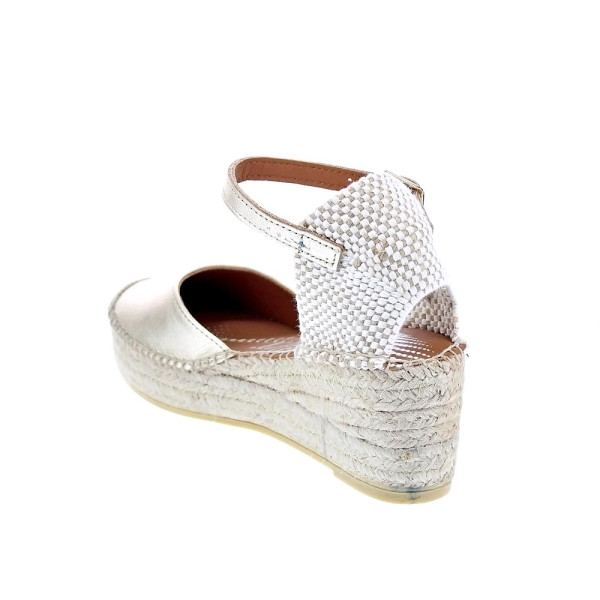 Alpargatas Viguera zapatos Mujer modelo Elista Beige Hebillas