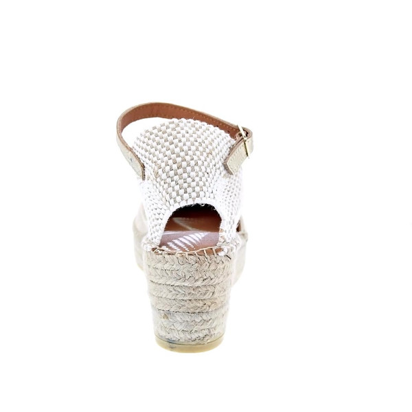 Alpargatas Viguera zapatos Mujer modelo Elista Beige Hebillas