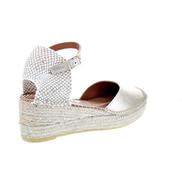 Alpargatas Viguera zapatos Mujer modelo Elista Beige Hebillas