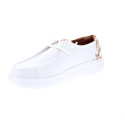 Mocasines Hey Dude zapatos Mujer modelo Wendy Rise Animal Blanco Elástico