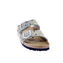 Sandalias Birkenstock zapatos Mujer modelo Arizona Rivet Border Gris Hebillas