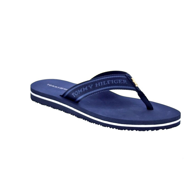 Chanclas Tommy Hilfiger zapatos Mujer modelo Hilfiger Webbing Azul 