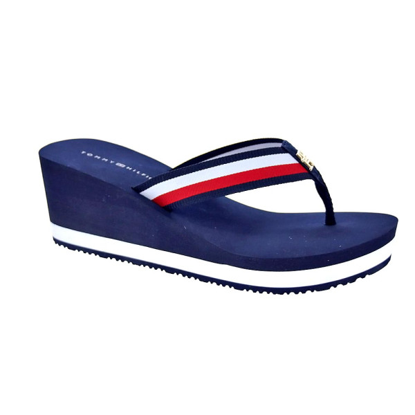 Chanclas Tommy Hilfiger zapatos Mujer modelo Th Corporate Azul 
