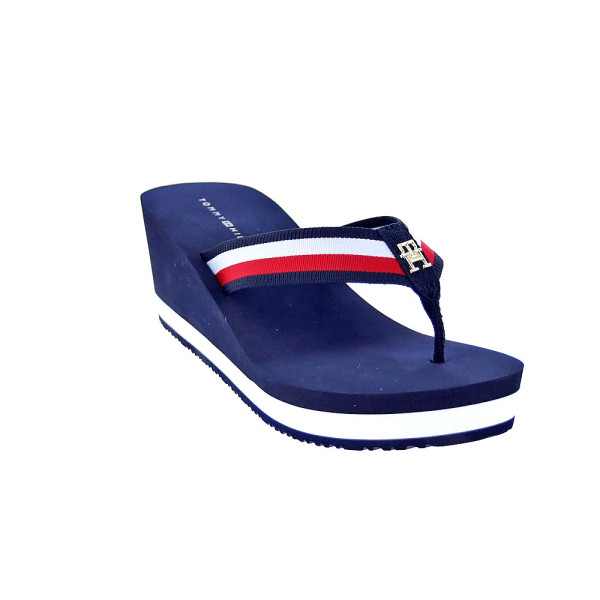 Chanclas Tommy Hilfiger zapatos Mujer modelo Th Corporate Azul 