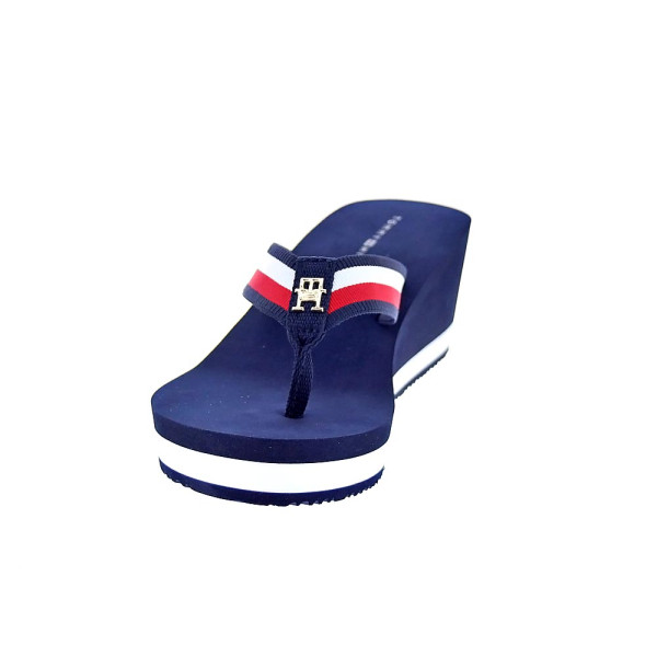 Chanclas Tommy Hilfiger zapatos Mujer modelo Th Corporate Azul 