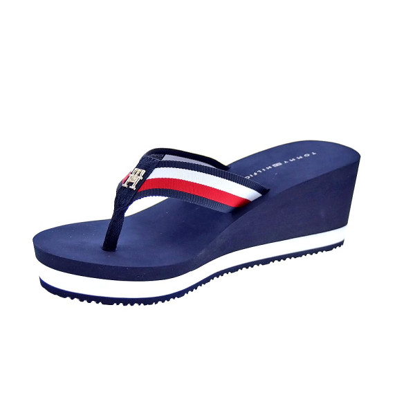 Chanclas Tommy Hilfiger zapatos Mujer modelo Th Corporate Azul 