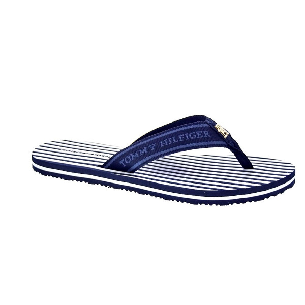 Chanclas Tommy Hilfiger zapatos Mujer modelo Th Stripes Beach Azul 