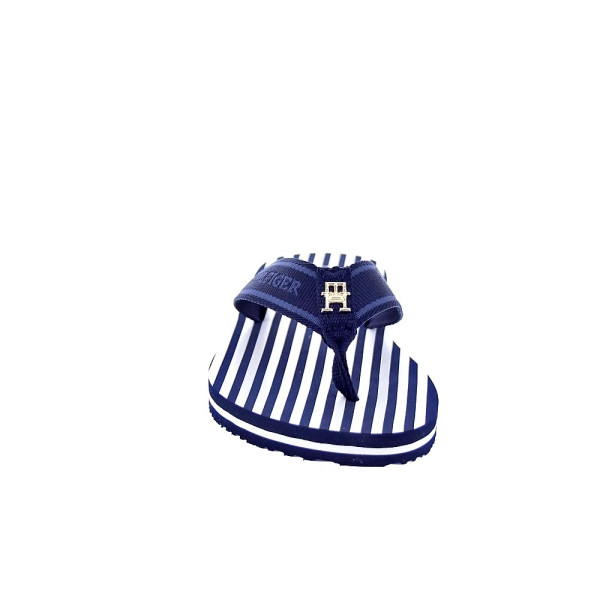 Chanclas Tommy Hilfiger zapatos Mujer modelo Th Stripes Beach Azul 