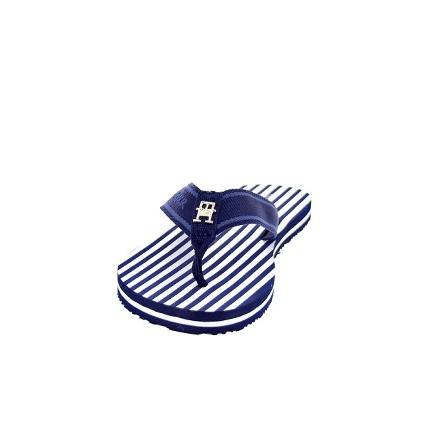 Chanclas Tommy Hilfiger zapatos Mujer modelo Th Stripes Beach Azul 