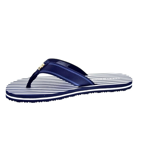 Chanclas Tommy Hilfiger zapatos Mujer modelo Th Stripes Beach Azul 