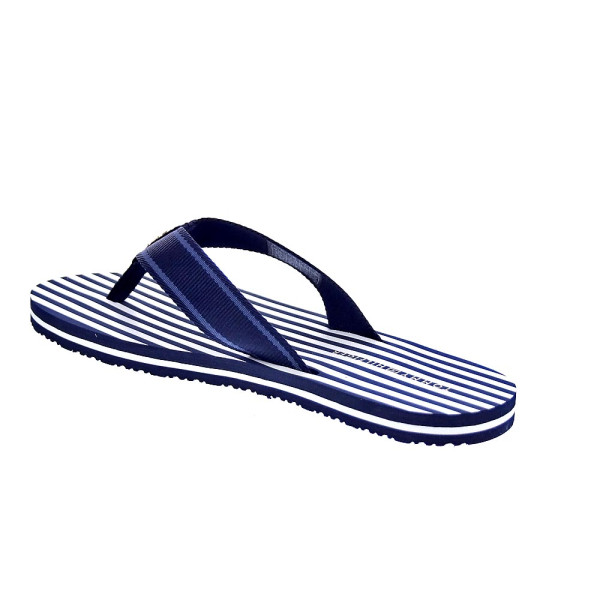 Chanclas Tommy Hilfiger zapatos Mujer modelo Th Stripes Beach Azul 