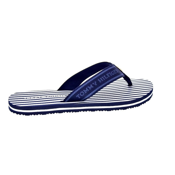 Chanclas Tommy Hilfiger zapatos Mujer modelo Th Stripes Beach Azul 