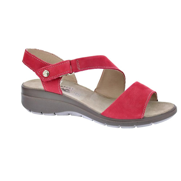 Sandalias Imac zapatos Mujer modelo 757360 Rojo Velcro