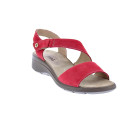 Sandalias Imac zapatos Mujer modelo 757360 Rojo Velcro