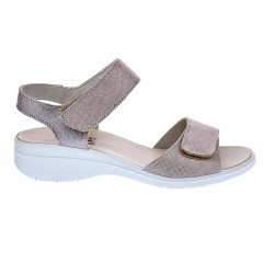 Sandalias Imac zapatos Mujer modelo 757370 Beige Velcro