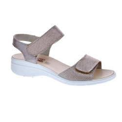 Sandalias Imac zapatos Mujer modelo 757370 Beige Velcro 2