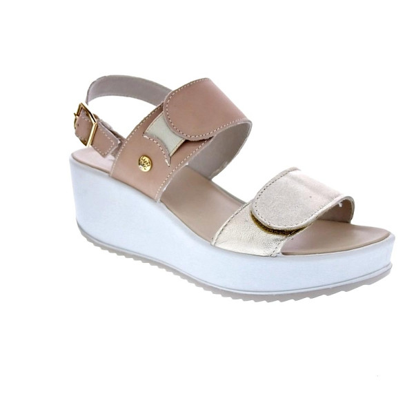 Sandalias Imac zapatos Mujer modelo 757650 Beige Hebillas