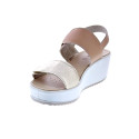 Sandalias Imac zapatos Mujer modelo 757650 Beige Hebillas