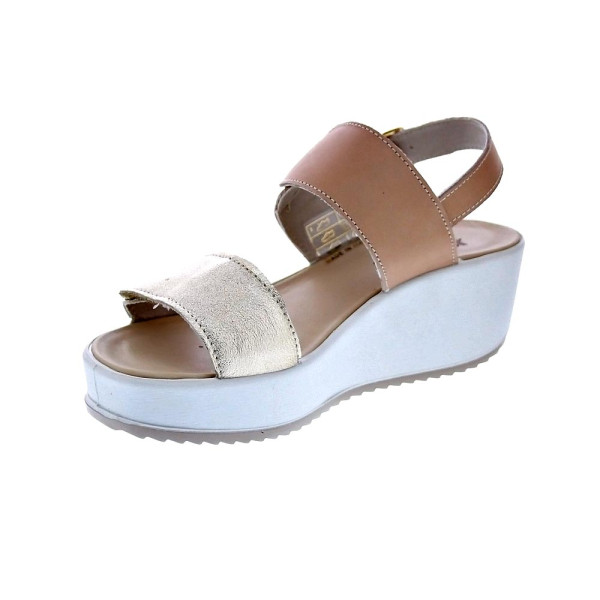 Sandalias Imac zapatos Mujer modelo 757650 Beige Hebillas