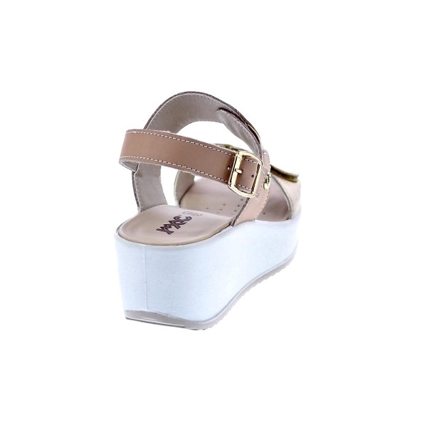 Sandalias Imac zapatos Mujer modelo 757650 Beige Hebillas