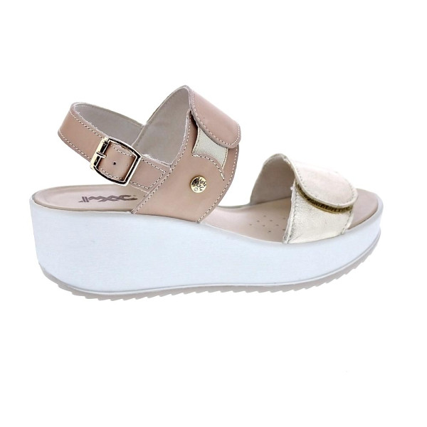 Sandalias Imac zapatos Mujer modelo 757650 Beige Hebillas