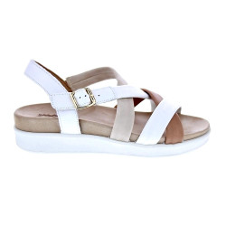 Sandalias Imac zapatos Mujer modelo 758010 Blanco Hebillas