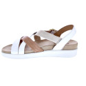 Sandalias Imac zapatos Mujer modelo 758010 Blanco Hebillas
