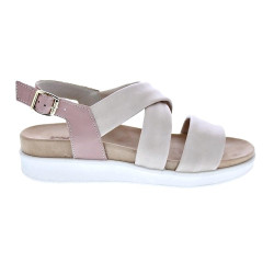 Sandalias Imac zapatos Mujer modelo 758020 Beige Hebillas
