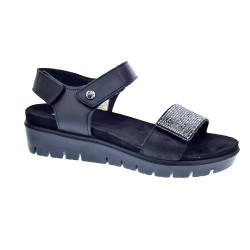 Sandalias Imac zapatos Mujer modelo 758210 Negro Velcro 2